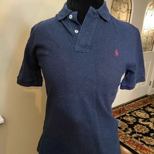 Polo by Ralph Lauren Boys Heathered Blue Polo